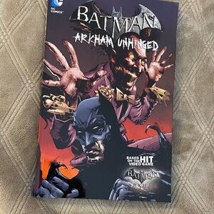 DC Comics Batman Arkham Unhinged with Red and Black Cover